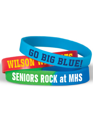 Printed Silicone Wrist Bands