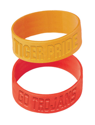 Debossed Wrist Bands - Wide