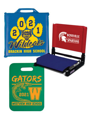 Stadium Seat Cushions - Chair Backers - Boosters Incorporated