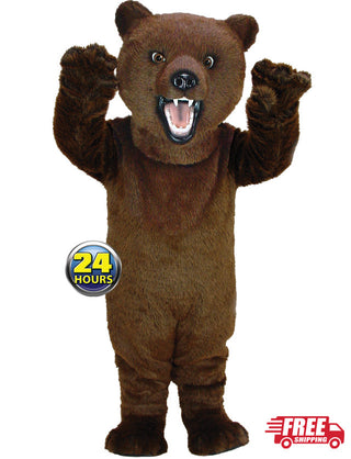 Brown Bear Mascot Uniform