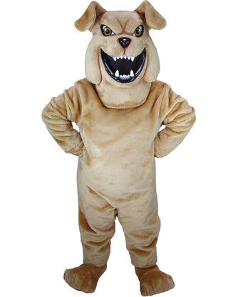 Tan Bulldog Mascot Uniform
