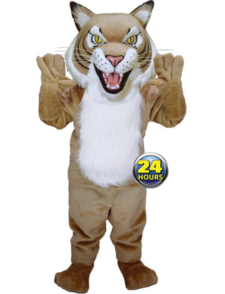 Tan Wildcat Mascot Uniform