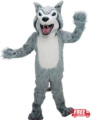 Gray Wolf Mascot Uniform