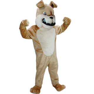 Tan Bulldog Mascot Uniform