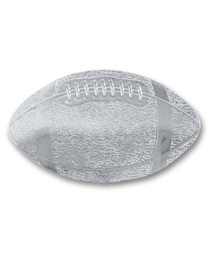 3" Silver Football Sticky Top