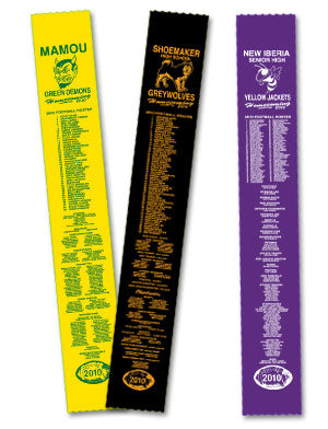 Satin 4" x 30" Roster Ribbon