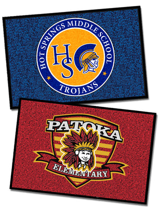 School Logo Doormat - Horizontal