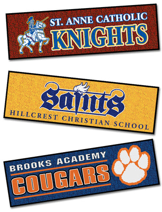 School Logo Door Mat - Runner