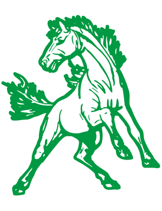 Green Horse Temporary Tattoo