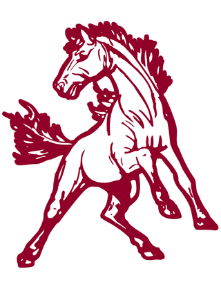 Maroon Horse Temporary Tattoo