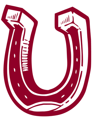 Maroon Horseshoe Temporary Tattoo