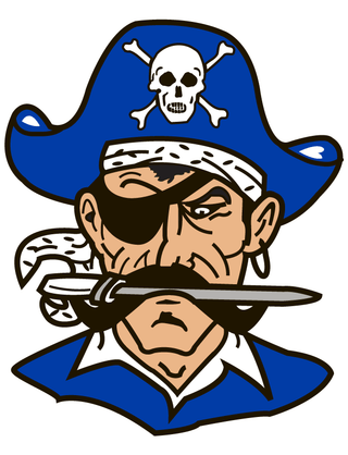 Blue Pirate Temporary Tattoo