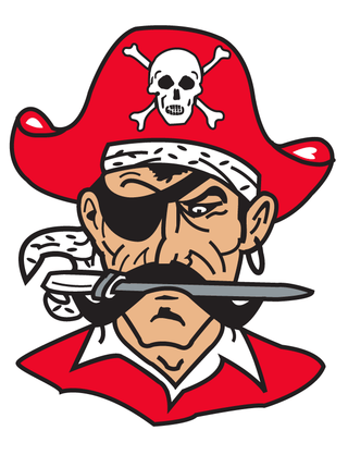 Red Pirate Temporary Tattoo