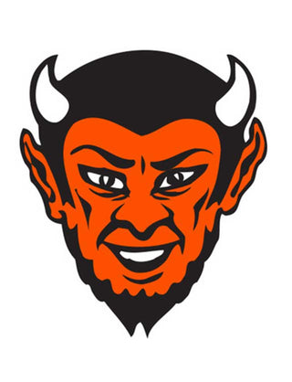 Orange Devil Temporary Tattoo