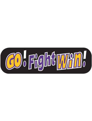 Purple and Gold Go Fight Win Spirit Strip Waterless Tattoo