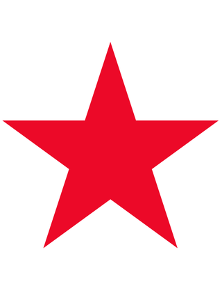 Red Star Temporary Tattoo