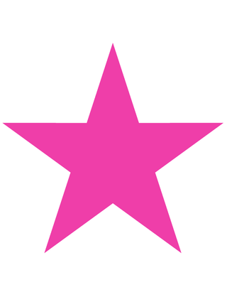 Awareness Pink Star Temporary Tattoo