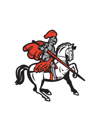 Red Trojan Temporary Tattoo