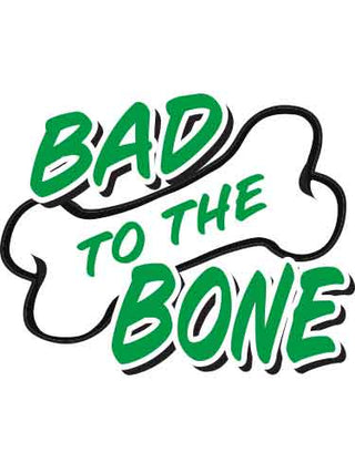 Green Bad to the Bone Temporary Tattoo (Copy)