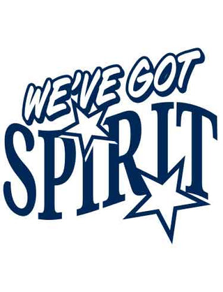 Navy We've Got Spirit Temporary Tattoo