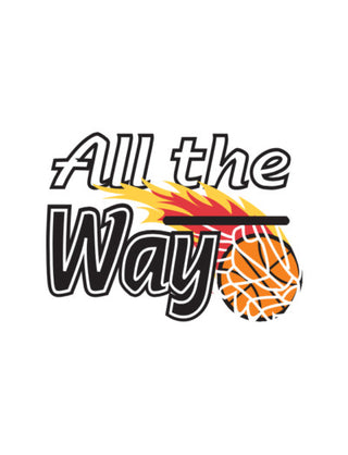 All the Way Basketball Temporary Tattoo