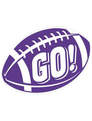 Purple Go! Football Temporary Tattoo