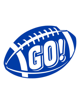 Blue Go! Football Waterless Tattoo