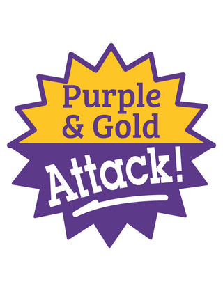 Purple & Gold Attack! Temporary Tattoo