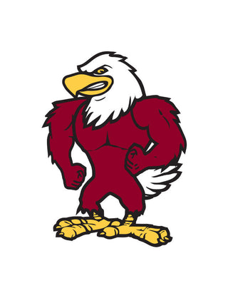 Maroon Eagle Temporary Tattoo