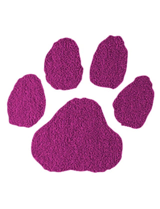 Purple-Pink Paw Print Metallic Foil Temporary Tattoo