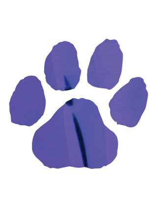 Purple Paw Print Metallic Foil Temporary Tattoo