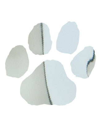 Silver Paw Print Metallic Foil Temporary Tattoo