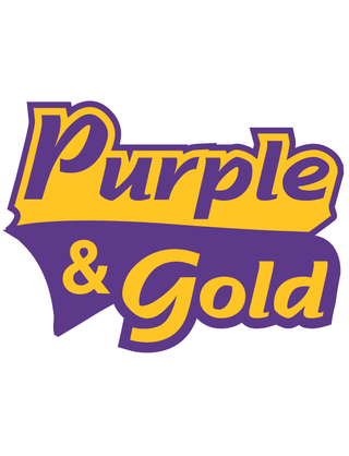 Purple & Gold Temporary Tattoo