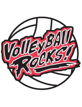 Volleyball Rocks! Temporary Tattoo