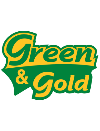 Green & Gold Temporary Tattoo