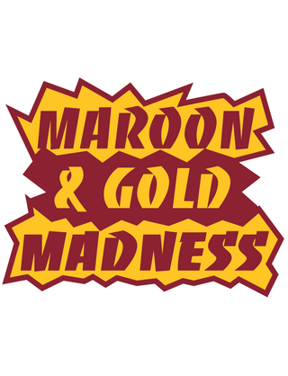 Maroon & Gold Madness Temporary Tattoo