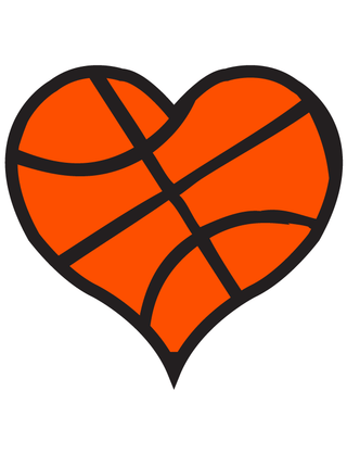 Heart Basketball Temporary Tattoo