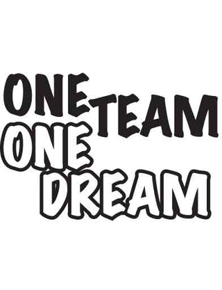 One Team One Dream Temporary Tattoo