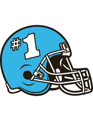 Light Blue #1 Helmet Waterless Tattoo