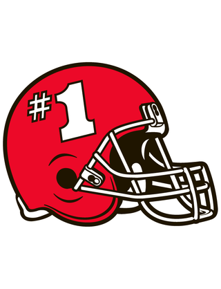 Red #1 Helmet Temporary Tattoo