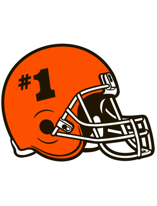 Orange #1 Helmet Temporary Tattoo