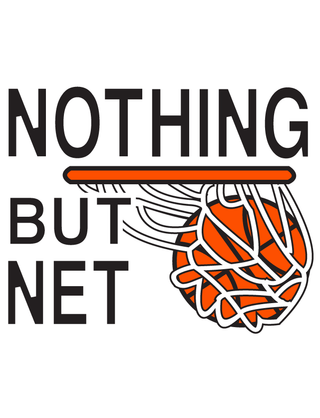 Nothing But Net Basketball Temporary Tattoo