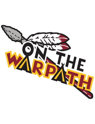 Maroon "On The Warpath" Temporary Tattoo