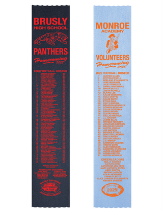 Satin 3" x 16" Roster Ribbon