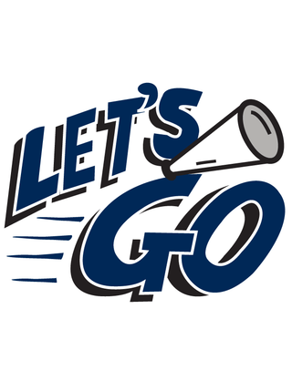 Navy "Let's Go" Temporary Tattoo