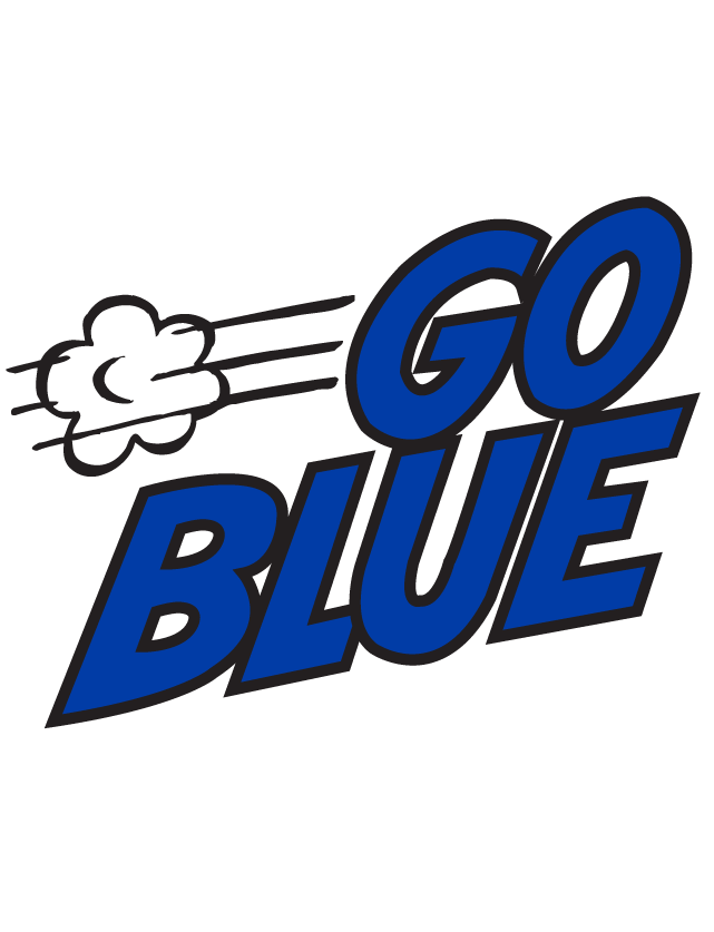 Go Blue Temporary Tattoo - Boosters Incorporated