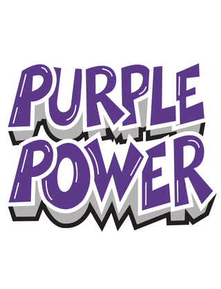 Purple Power Temporary Tattoo