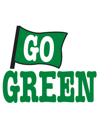 Go Green Temporary Tattoo