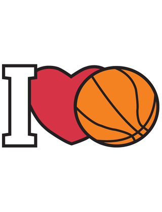 I Love Basketball Temporary Tattoo