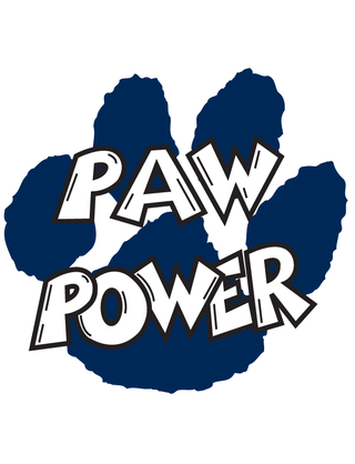 Navy "Paw Power" Temporary Tattoo